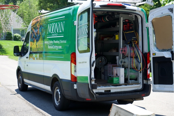 Noonan Energy plumbing service van