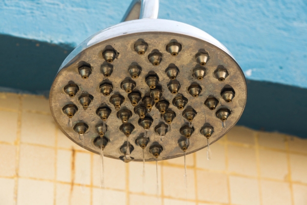 old shower head