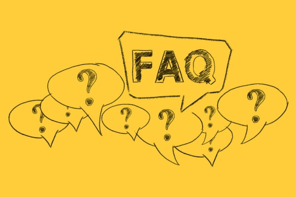FAQ and question marks on speech bubbles depicting Old House Wiring questions