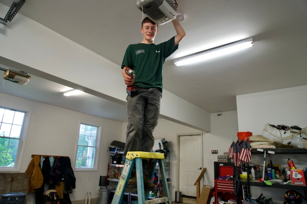 Noonan Energy electrician servicing a client