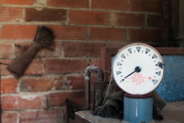 old heating oil tank gauge