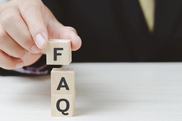 FAQ spelled vertically using wooden letter cubes depicting questions about Fall Electrical Tips