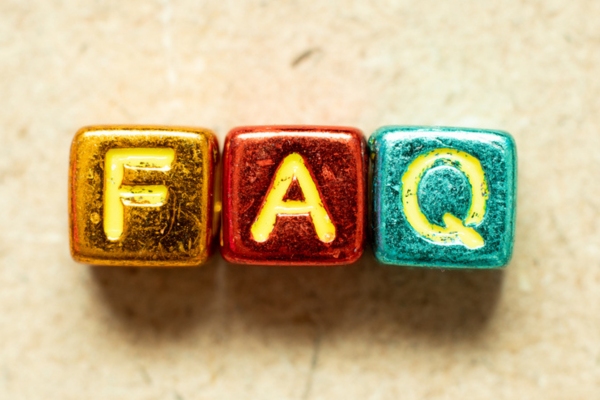 FAQ spelled using metallic letter beads depicting questions about Heating Oil Efficiency