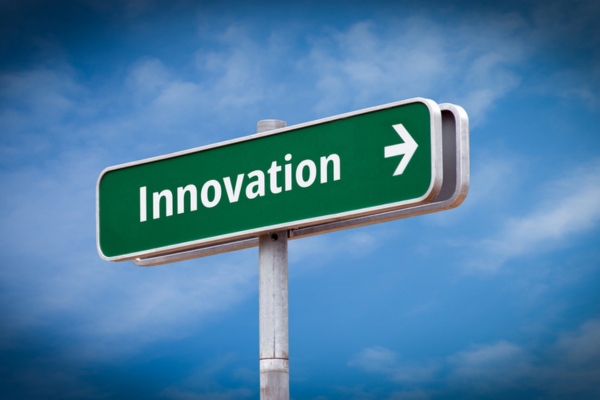 Innovation written on a street sign