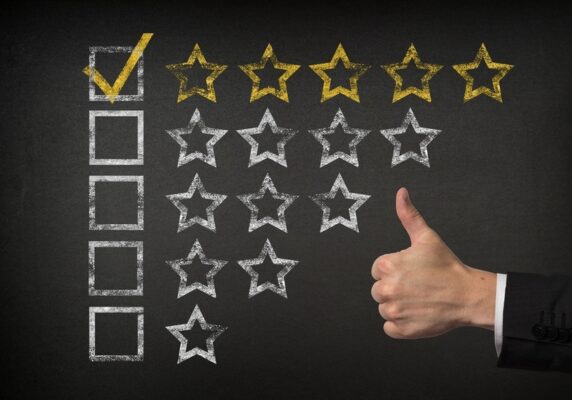 Five Star Checklist Rating depicting review & buying guide